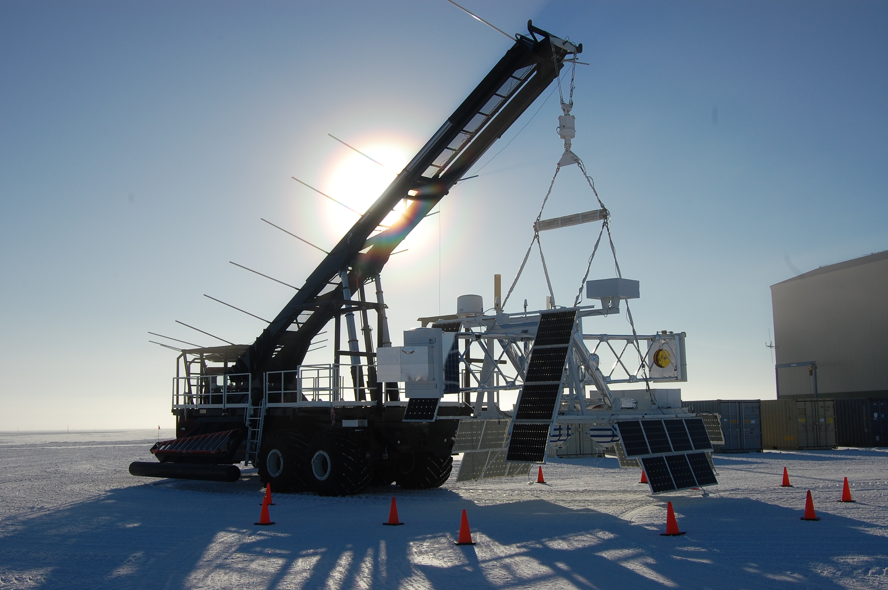 A photo I took of X-Calibur in McMurdo Station, Antarctica, awaiting launch. December 2018